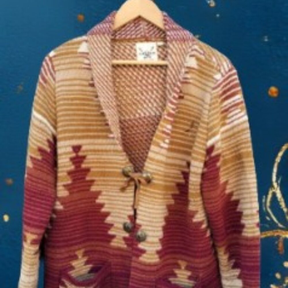 Cotton Rye Southwestern Cardigan sz XL